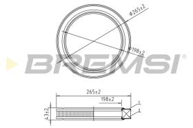 BREMSI FA2079 - FILTRO DE AIRE