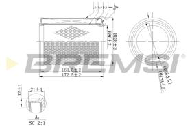 BREMSI FA2112 - FILTRO DE AIRE