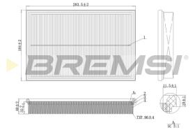 BREMSI FA2120 - FILTRO DE AIRE