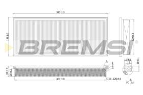 BREMSI FA2121 - FILTRO DE AIRE