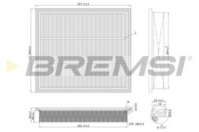 BREMSI FA2122 - FILTRO DE AIRE