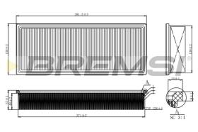 BREMSI FA2123 - FILTRO DE AIRE