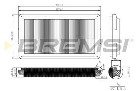 BREMSI FA2126 - FILTRO DE AIRE