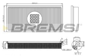 BREMSI FA2129 - FILTRO DE AIRE