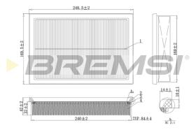 BREMSI FA2130 - FILTRO DE AIRE