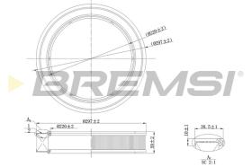 BREMSI FA2132 - FILTRO DE AIRE