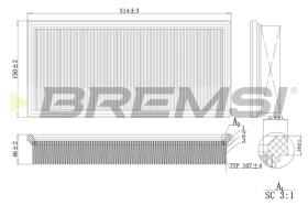 BREMSI FA2134 - FILTRO DE AIRE