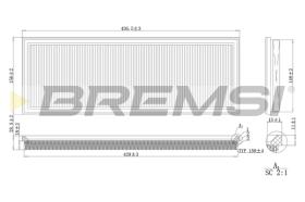 BREMSI FA2137 - FILTRO DE AIRE