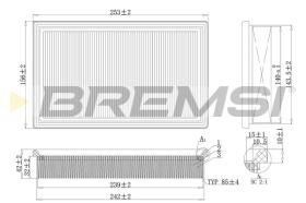 BREMSI FA2140 - FILTRO DE AIRE