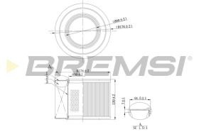 BREMSI FA2142 - FILTRO DE AIRE