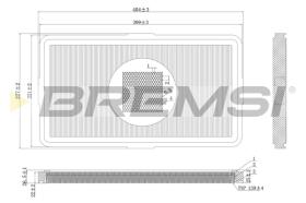 BREMSI FA2147 - FILTRO DE AIRE