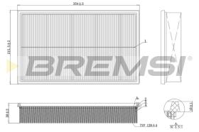 BREMSI FA2159 - FILTRO DE AIRE