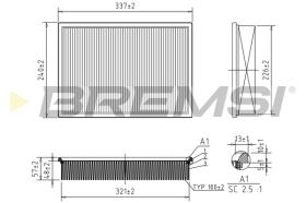 BREMSI FA2169 - FILTRO DE AIRE