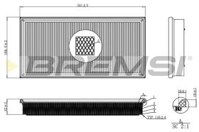 BREMSI FA2249 - FILTRO DE AIRE