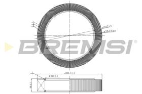 BREMSI FA2258 - FILTRO DE AIRE