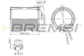 BREMSI FA2295 - FILTRO DE AIRE