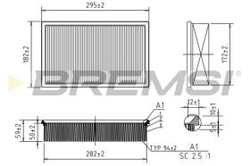 BREMSI FA2319 - FILTRO DE AIRE