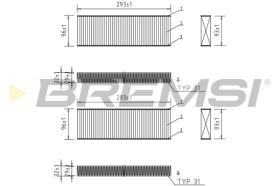 BREMSI FC0071A - FILTRO, AIRE HABITáCULO