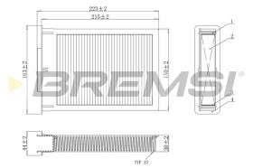 BREMSI FC0077 - FILTRO, AIRE HABITáCULO