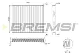 BREMSI FC0079A - FILTRO, AIRE HABITáCULO