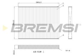 BREMSI FC0081 - FILTRO, AIRE HABITáCULO