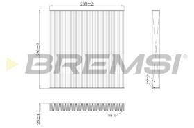 BREMSI FC0082 - FILTRO, AIRE HABITáCULO