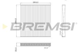 BREMSI FC0082C - FILTRO, AIRE HABITáCULO