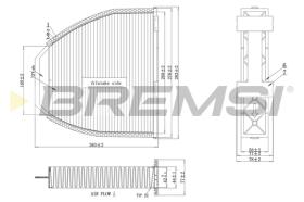 BREMSI FC0083A - FILTRO, AIRE HABITáCULO