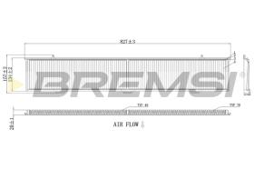 BREMSI FC0085A - FILTRO, AIRE HABITáCULO