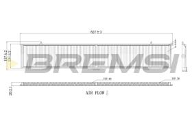 BREMSI FC0085C - FILTRO, AIRE HABITáCULO