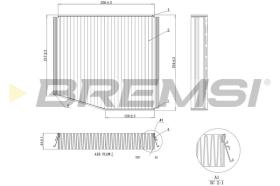 BREMSI FC0087 - FILTRO, AIRE HABITáCULO