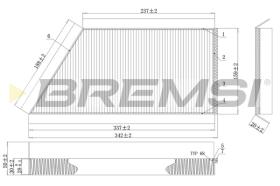 BREMSI FC0088 - FILTRO, AIRE HABITáCULO