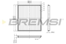 BREMSI FC0089A - FILTRO, AIRE HABITáCULO