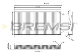 BREMSI FC0090 - FILTRO, AIRE HABITáCULO