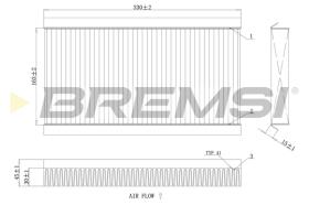 BREMSI FC0090A - FILTRO, AIRE HABITáCULO