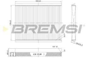 BREMSI FC0091 - FILTRO, AIRE HABITáCULO