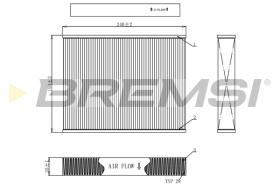 BREMSI FC0092C - FILTRO, AIRE HABITáCULO