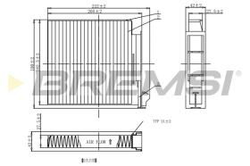 BREMSI FC0093 - FILTRO, AIRE HABITáCULO