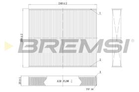 BREMSI FC0094C - FILTRO, AIRE HABITáCULO