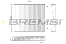 BREMSI FC0103 - FILTRO, AIRE HABITáCULO