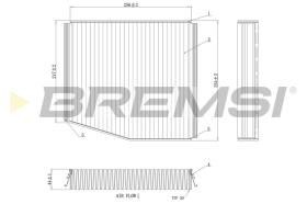 BREMSI FC0106A - FILTRO, AIRE HABITáCULO