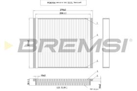 BREMSI FC0107 - FILTRO, AIRE HABITáCULO