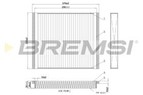 BREMSI FC0107A - FILTRO, AIRE HABITáCULO