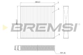 BREMSI FC0171C - FILTRO, AIRE HABITáCULO