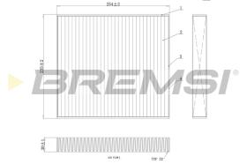 BREMSI FC0177C - FILTRO, AIRE HABITáCULO