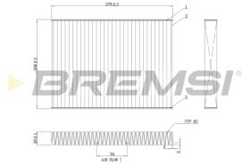 BREMSI FC0181 - FILTRO, AIRE HABITáCULO