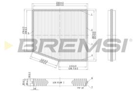 BREMSI FC0187C - FILTRO, AIRE HABITáCULO