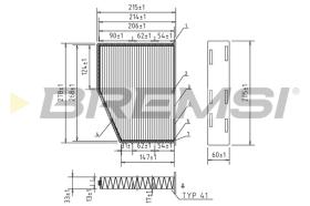 BREMSI FC0190 - FILTRO, AIRE HABITáCULO