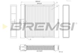 BREMSI FC0401 - FILTRO, AIRE HABITáCULO