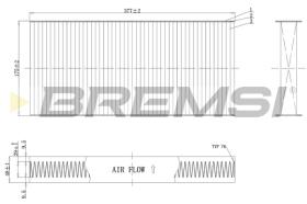 BREMSI FC0403 - FILTRO, AIRE HABITáCULO